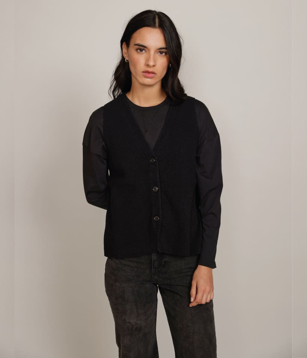 Gillette Polo Negro - Sweater Mujer
