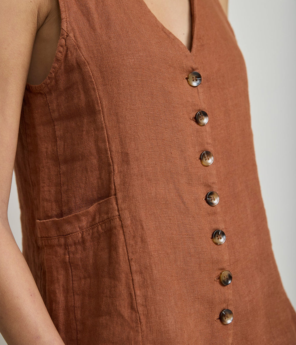 Guillete Fiore Lino Terracota - Sweater Mujer