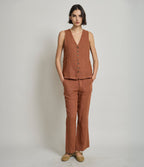 Guillete Fiore Lino Terracota - Sweater Mujer