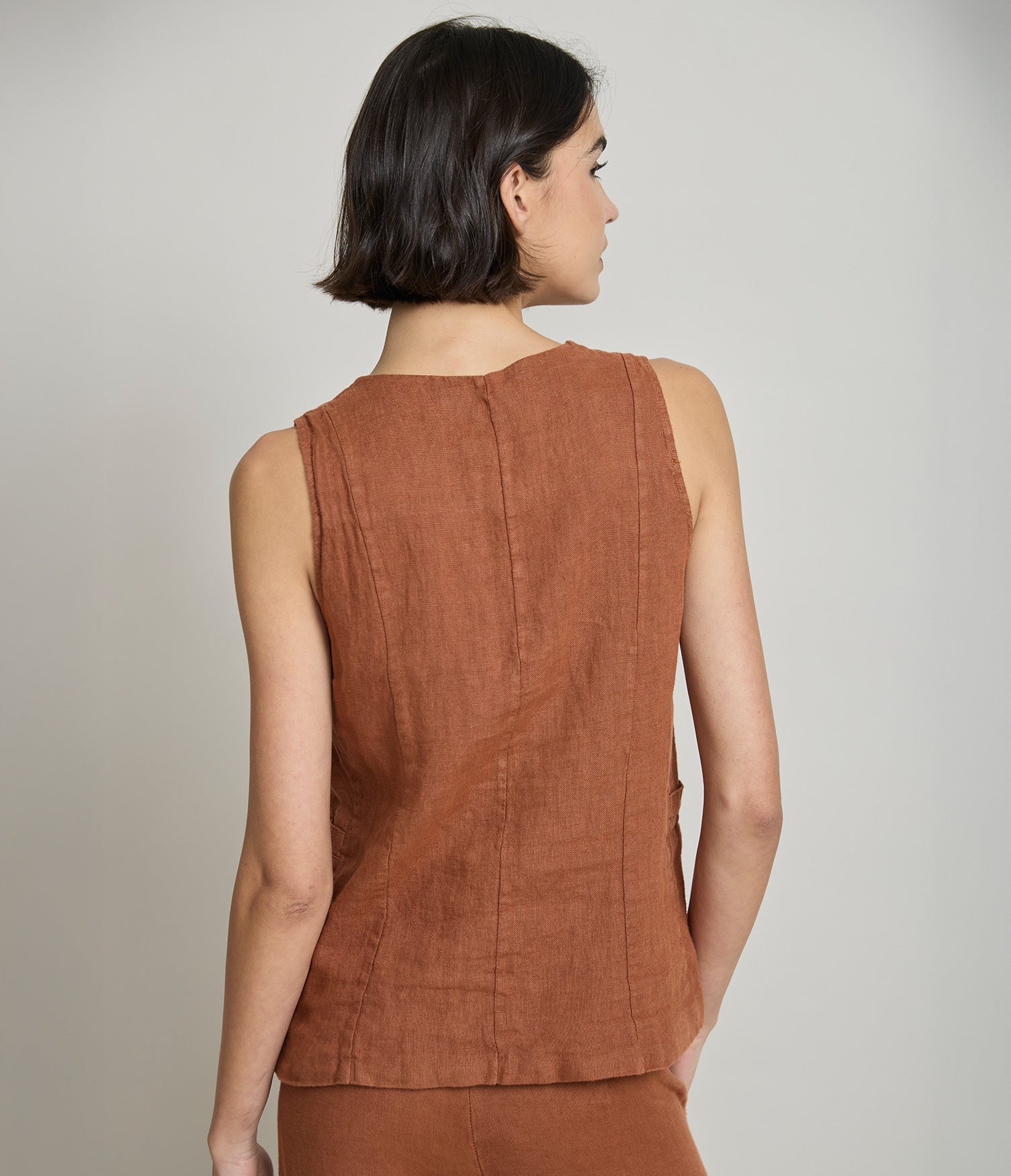 Guillete Fiore Lino Terracota - Sweater Mujer