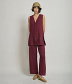 Guillete Milan Lino Berenjena - Blusa