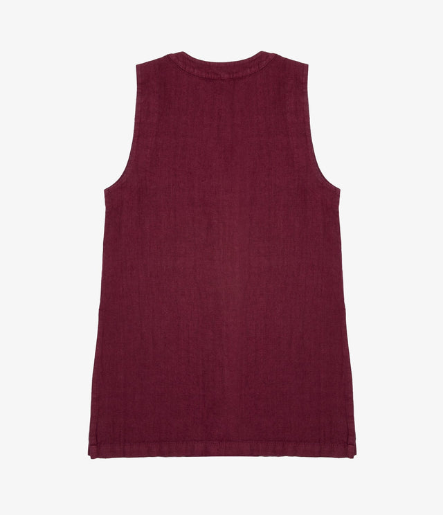 Guillete Milan Lino Berenjena - Blusa