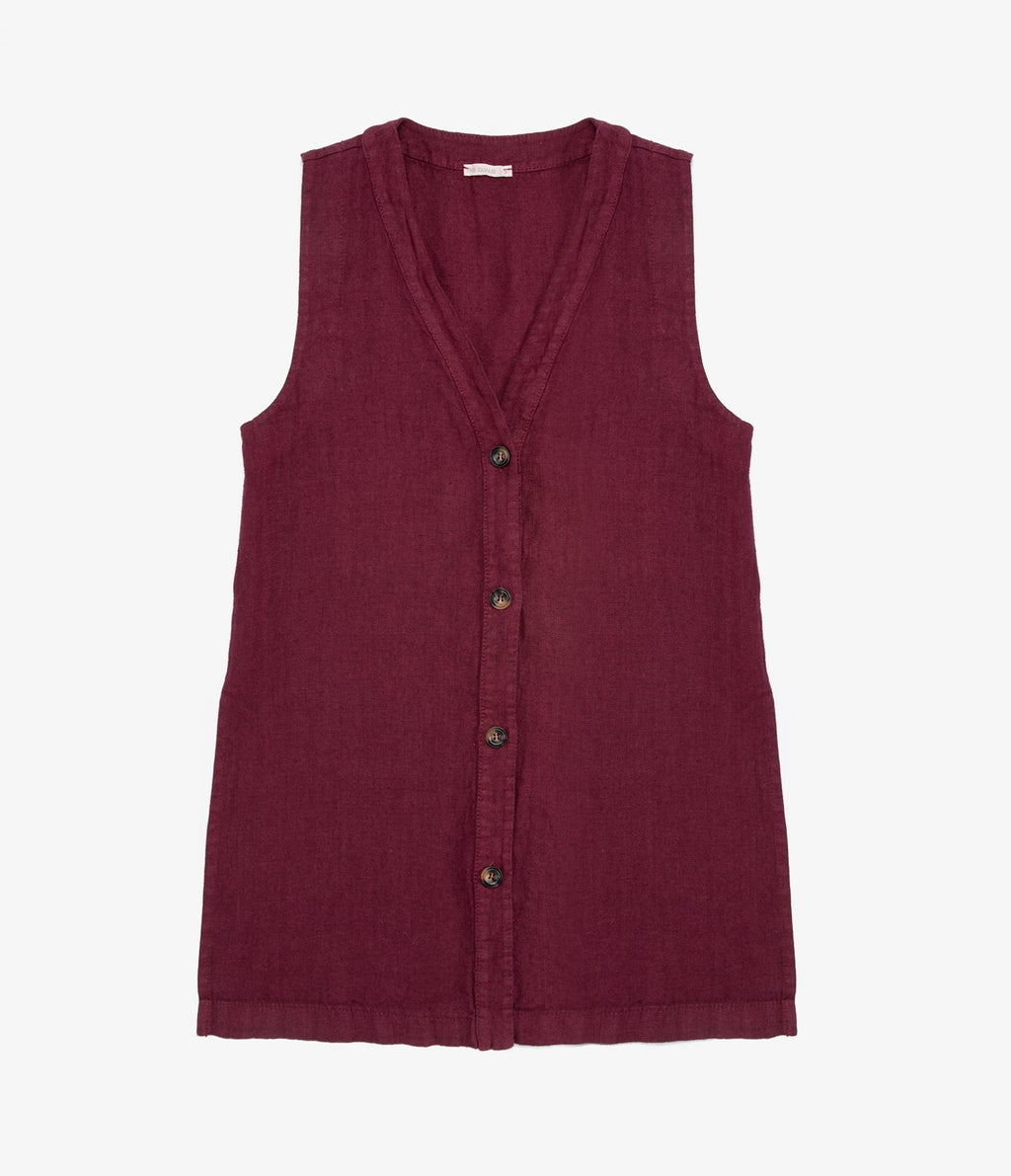 Guillete Milan Lino Berenjena - Blusa