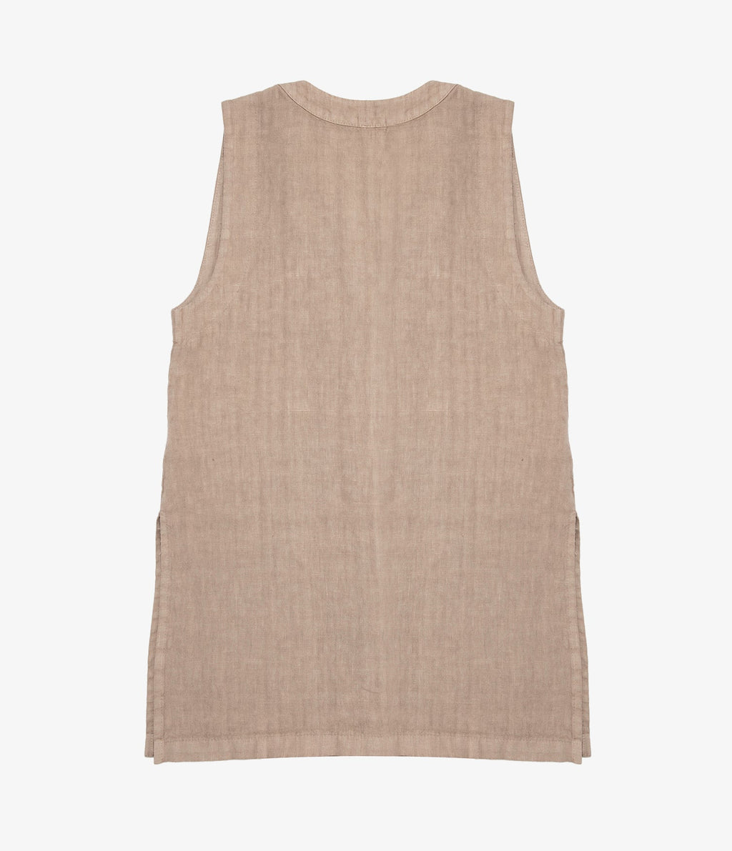 Guillete Milan Lino Café Claro - Blusa