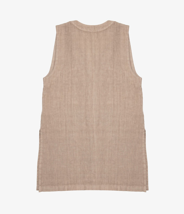 Guillete Milan Lino Café Claro - Blusa