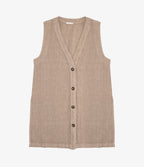 Guillete Milan Lino Café Claro - Blusa