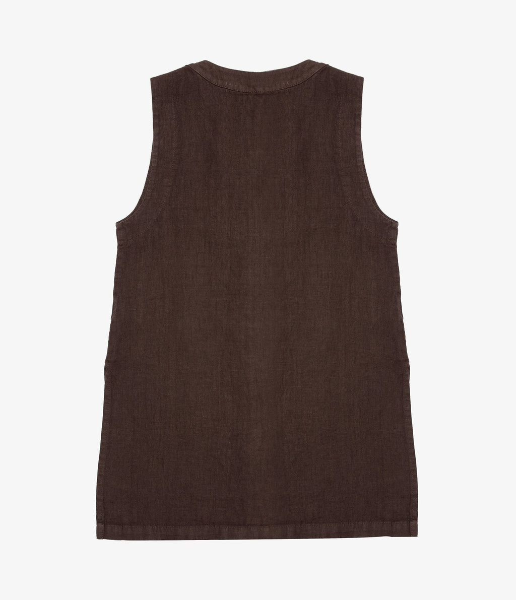 Guillete Milan Lino Café Oscuro - Blusa