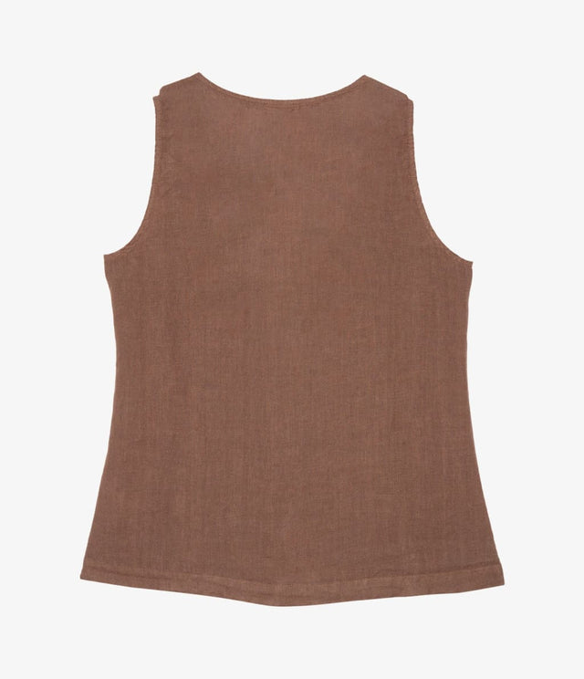 Guillete Bolonia Lino Terracota - Blusa