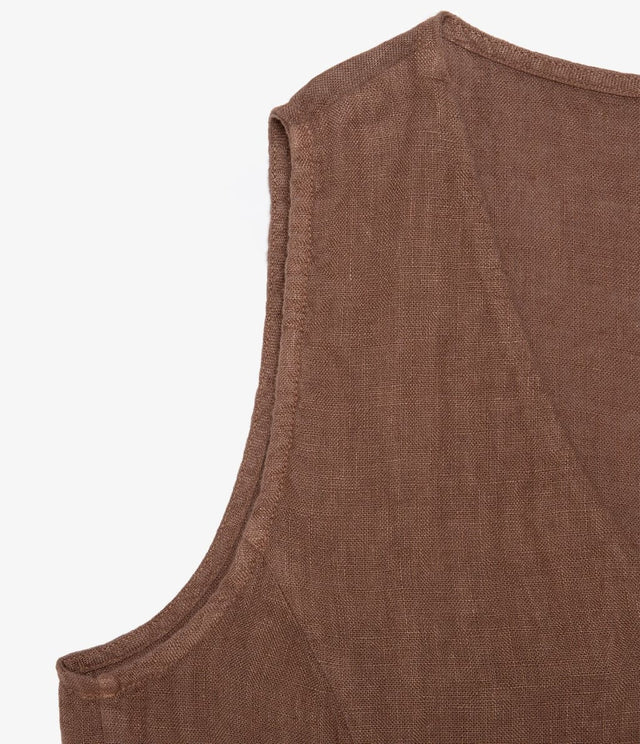 Guillete Bolonia Lino Terracota - Blusa