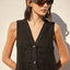 Guillete Milan Lino Negro - Blusa