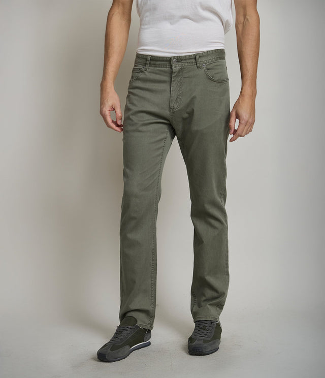 Pantalón Lyocell Frank Verde - Pantalones