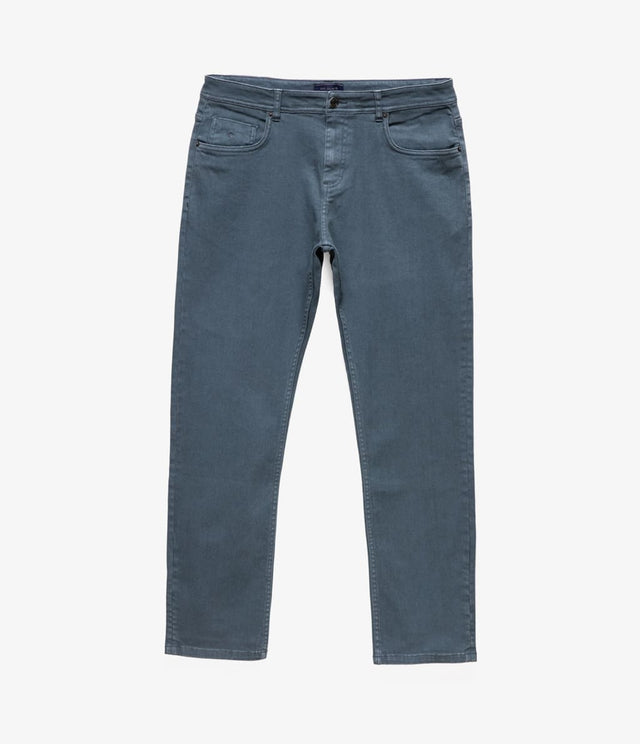 Pantalón Denim Azul Claro - Pantalones