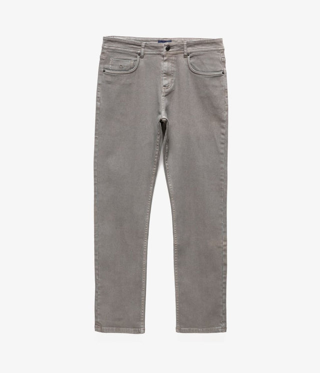 Pantalón Denim Gris - Pantalones