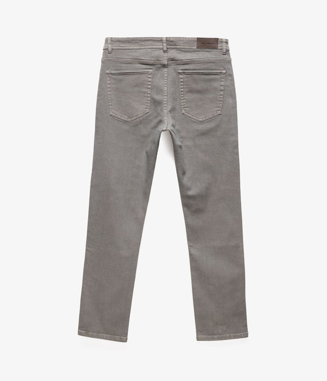 Pantalón Denim Gris - Pantalones