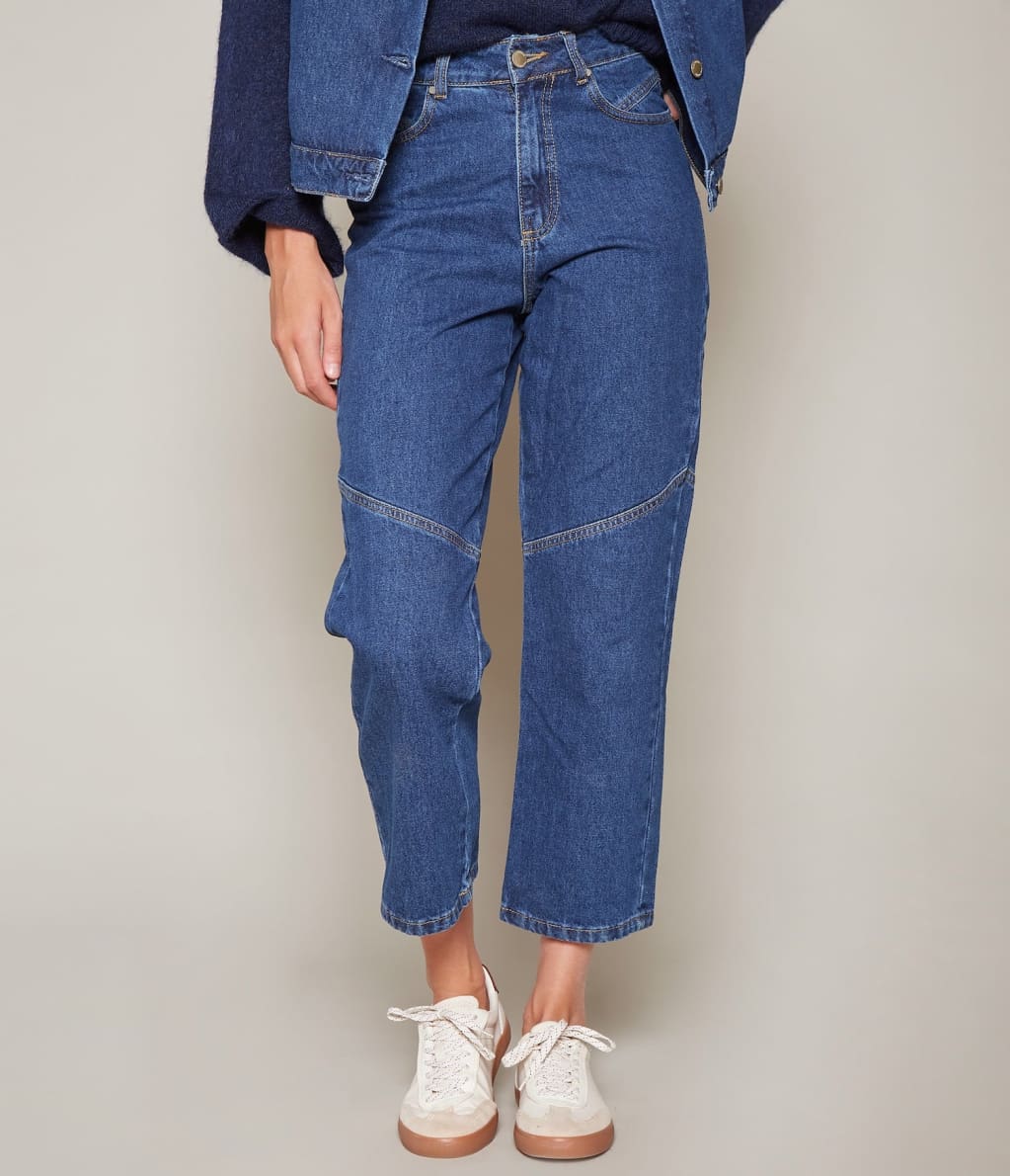 Pantalón Lucia Denim - PANTALÓN DENIM BÁSICO MUJER