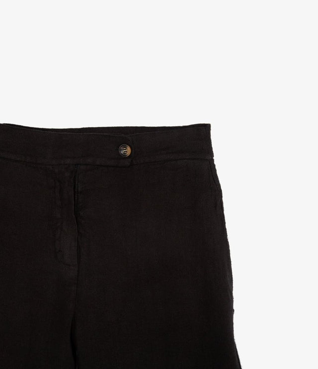 Pantalón Milan Lino Negro - pantalones