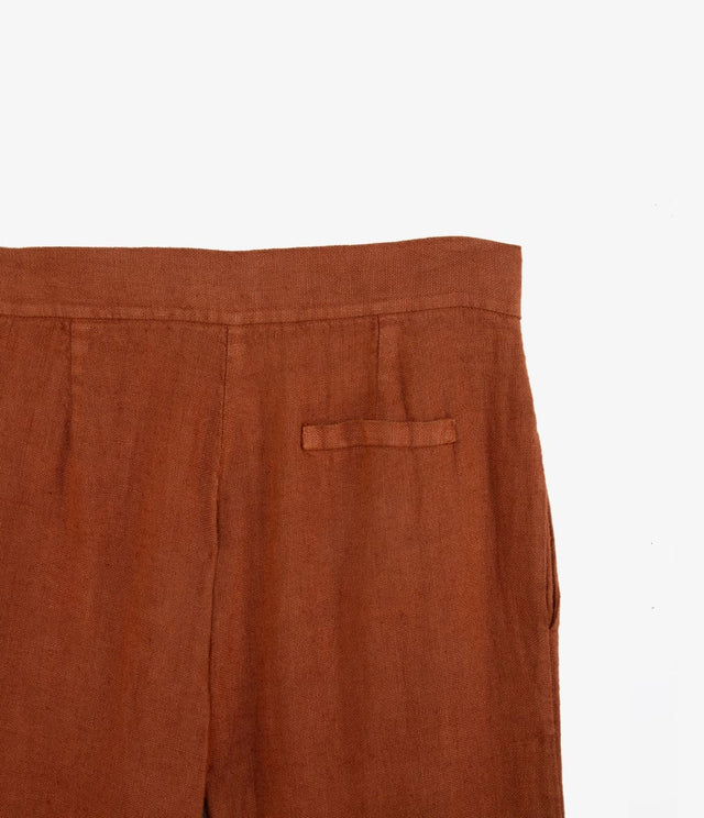 Pantalón Milan Lino Terracota - pantalones