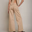 Pantalón Mujer Denim 100% Algodón Beige - Pantalón