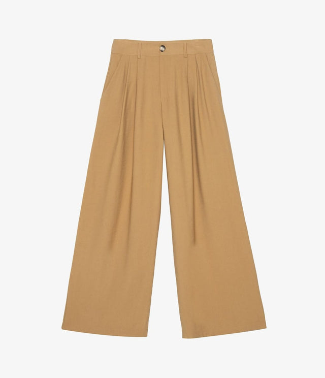 Pantalón Sastrero Camel - PANTALÓN DENIM BÁSICO MUJER