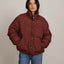 Parka Puffer Burdeo - Abrigo Mujer