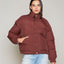 Parka Puffer Burdeo - Abrigo Mujer