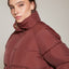 Parka Puffer Burdeo - Abrigo Mujer