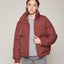 Parka Puffer Burdeo - Abrigo Mujer