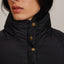 Parka Puffer Negro - Abrigo Mujer