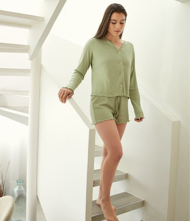 Pijama Amaia Verde - PIJAMA