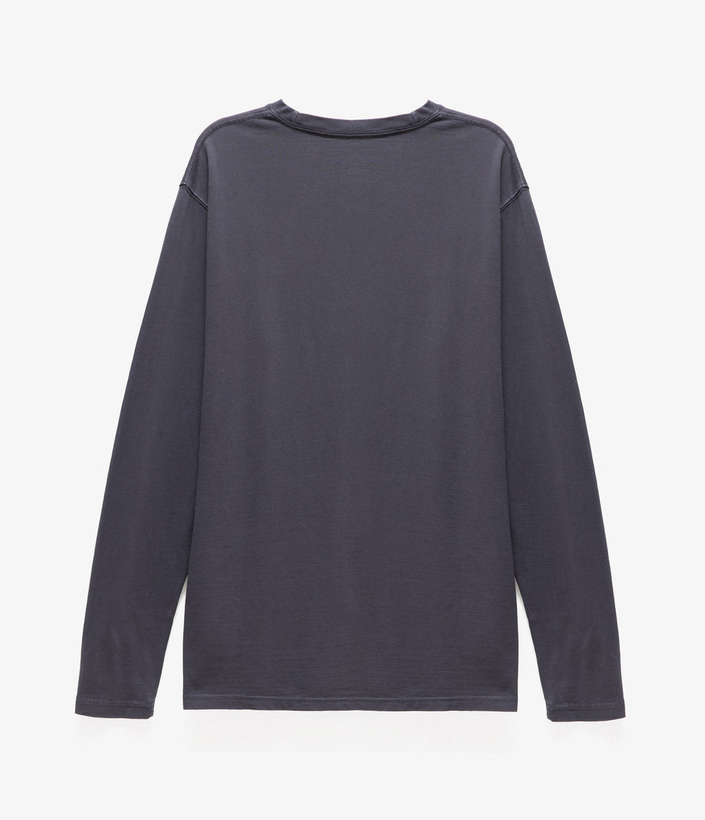 Polera Palm Manga Larga Azul Marino