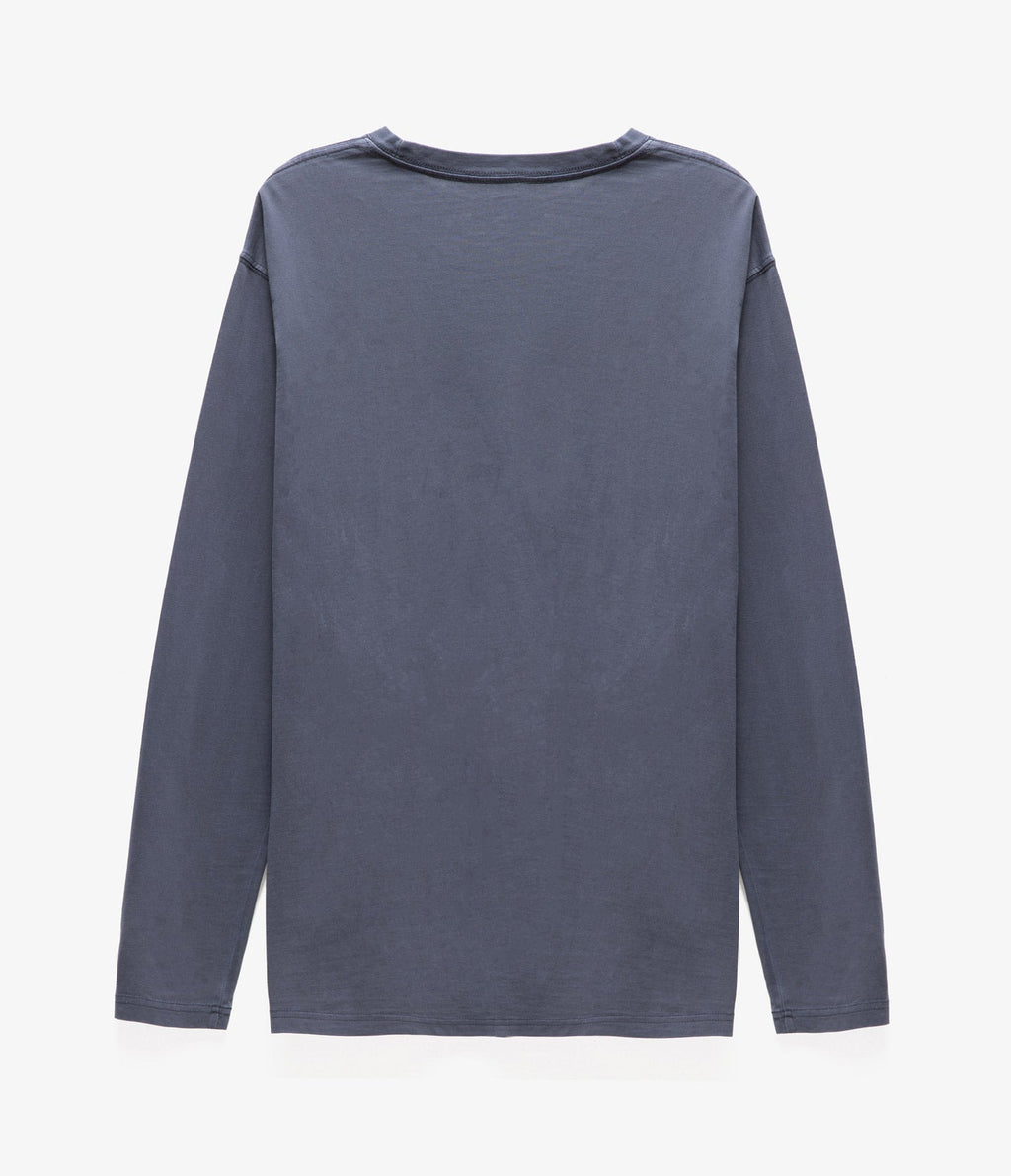 Polera Palm Manga Larga Azul