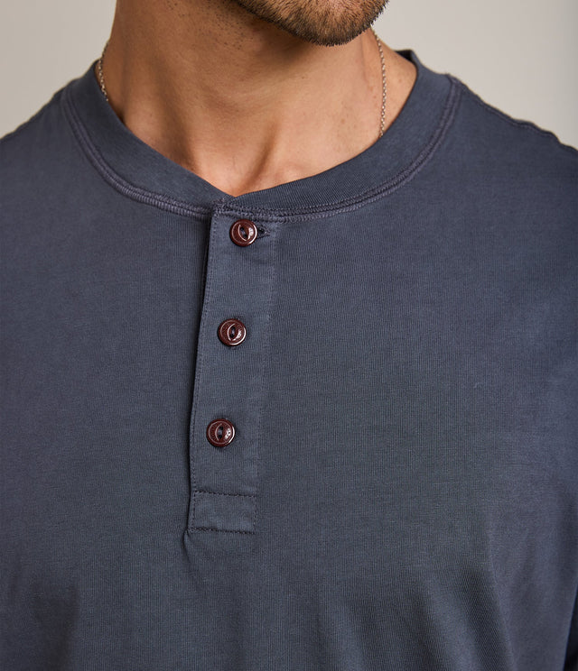 Polera Luke Botones Azul Marino - Polera