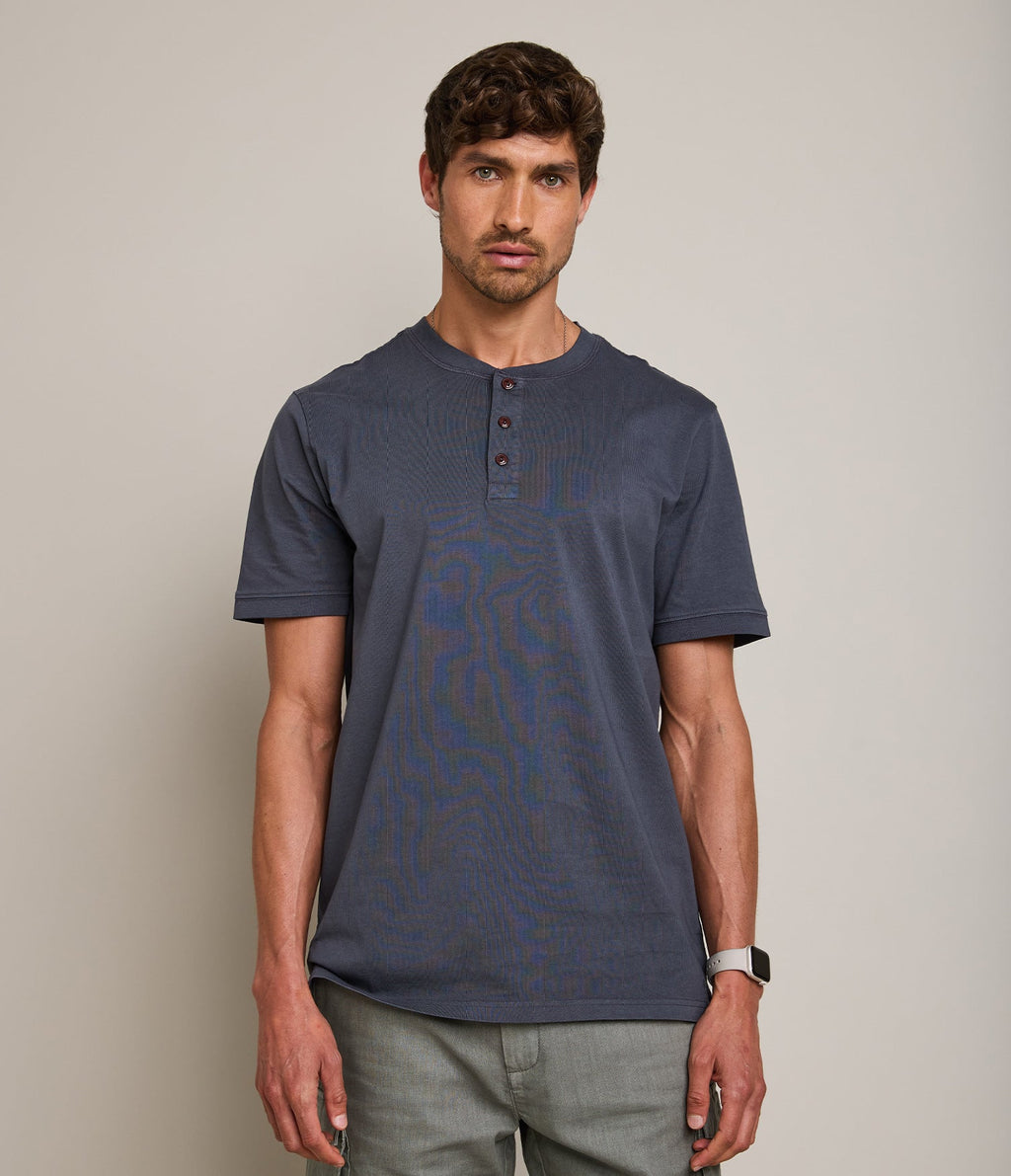 Polera Luke Botones Azul Marino - Polera