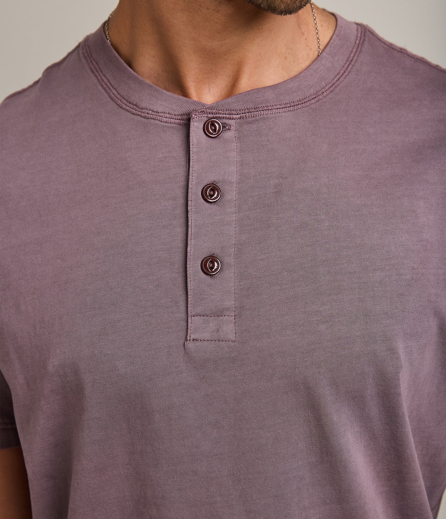 Polera Luke Botones Burdeo - Polera