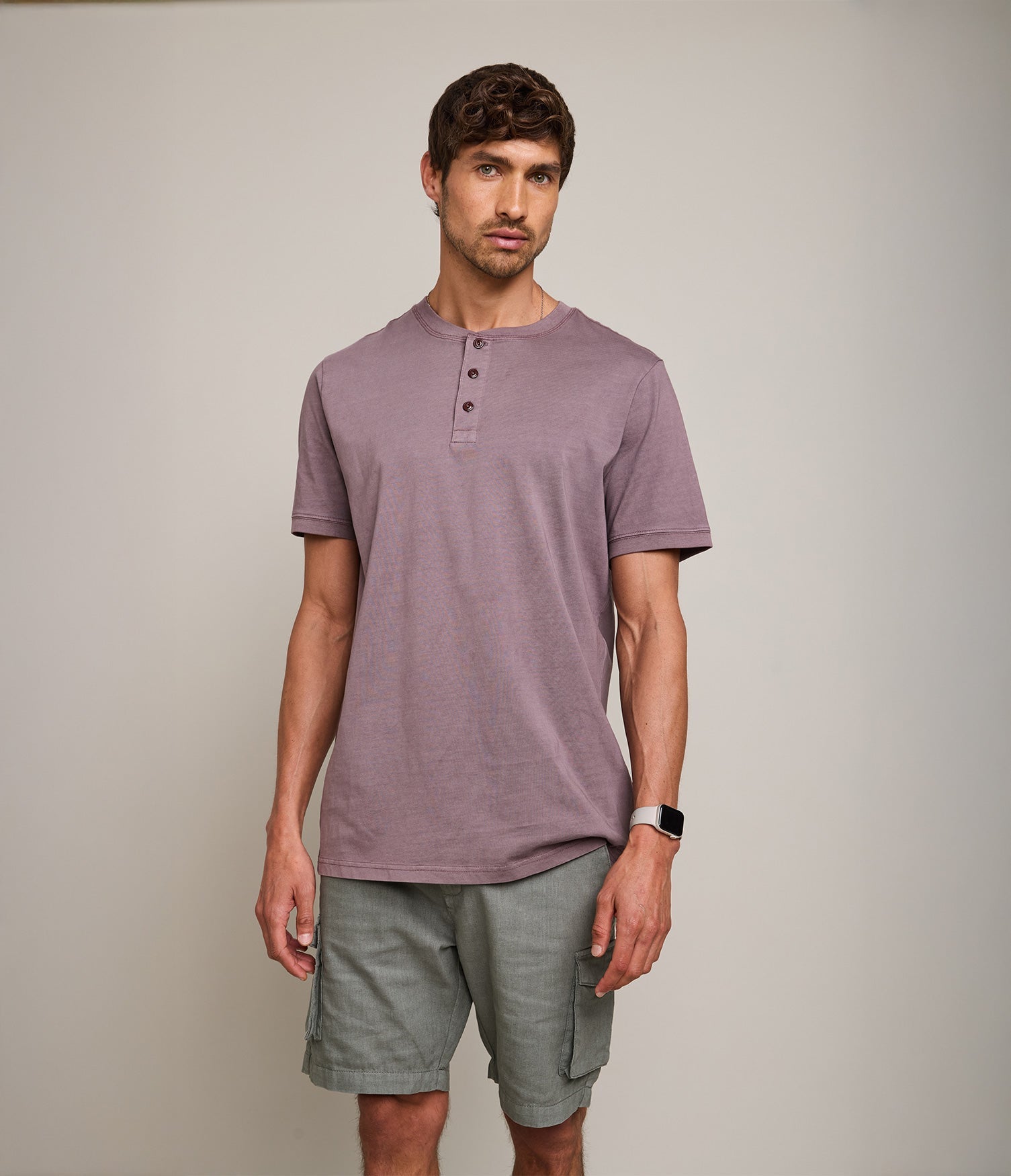 Polera Luke Botones Burdeo - Polera
