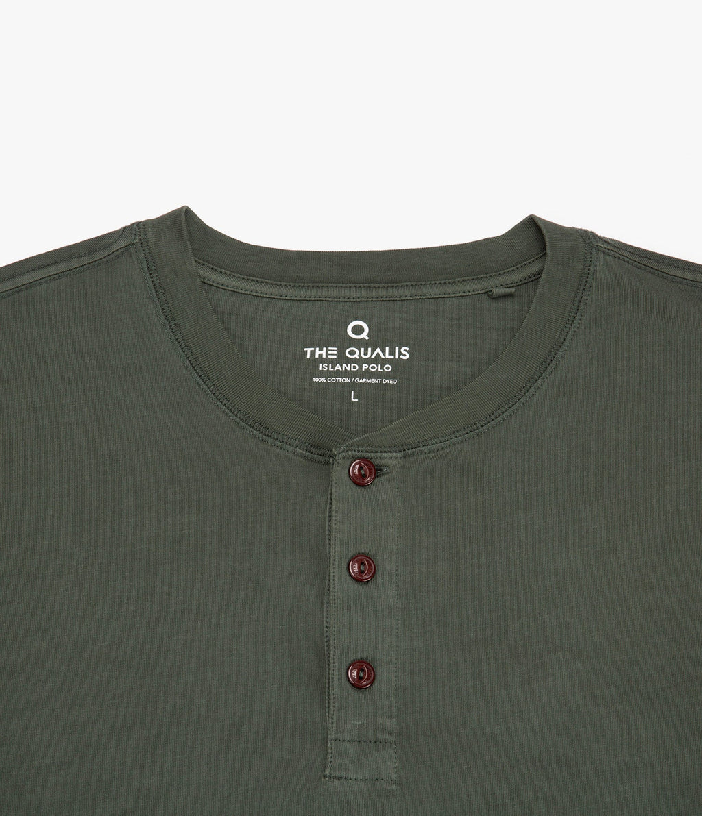 Polera Luke Botones Verde Oscuro - Polera