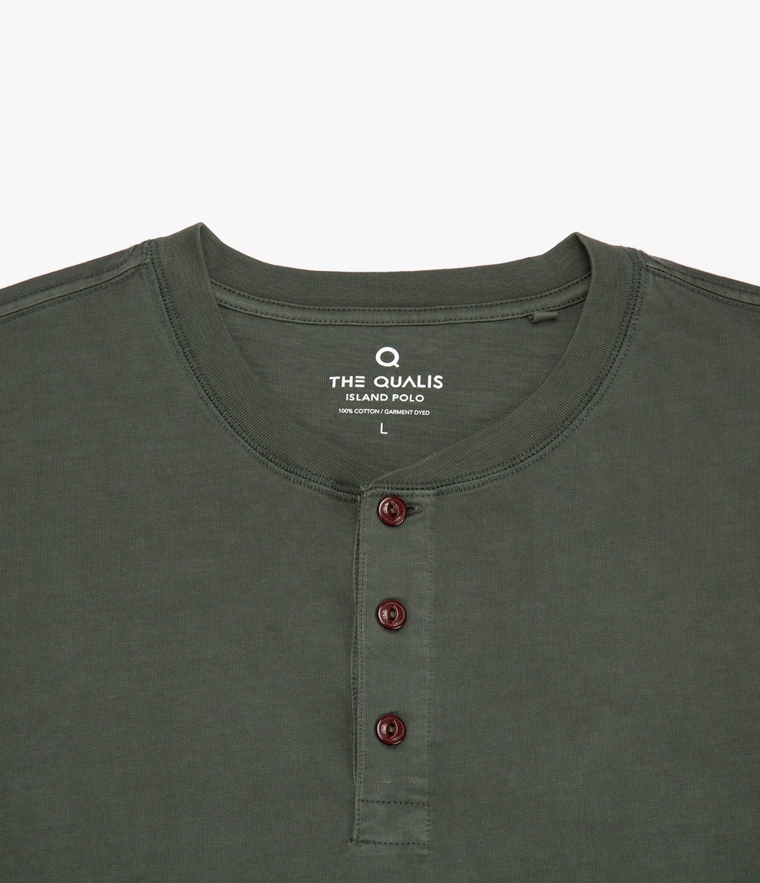 Polera Luke Botones Verde Oscuro - Polera