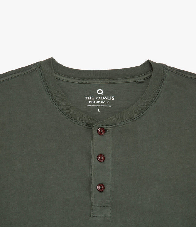 Polera Luke Botones Verde Oscuro - Polera