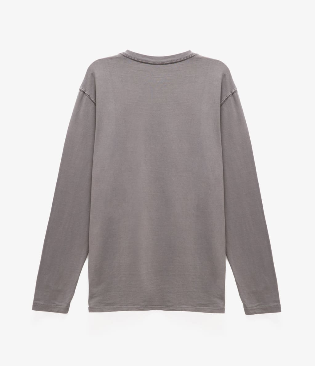 Polera Palm Manga Larga Gris