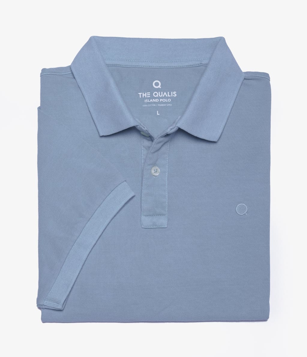 Polera Saud Grís Azulado - Polera