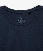 Polera Slub Manga Larga Azul - Polera