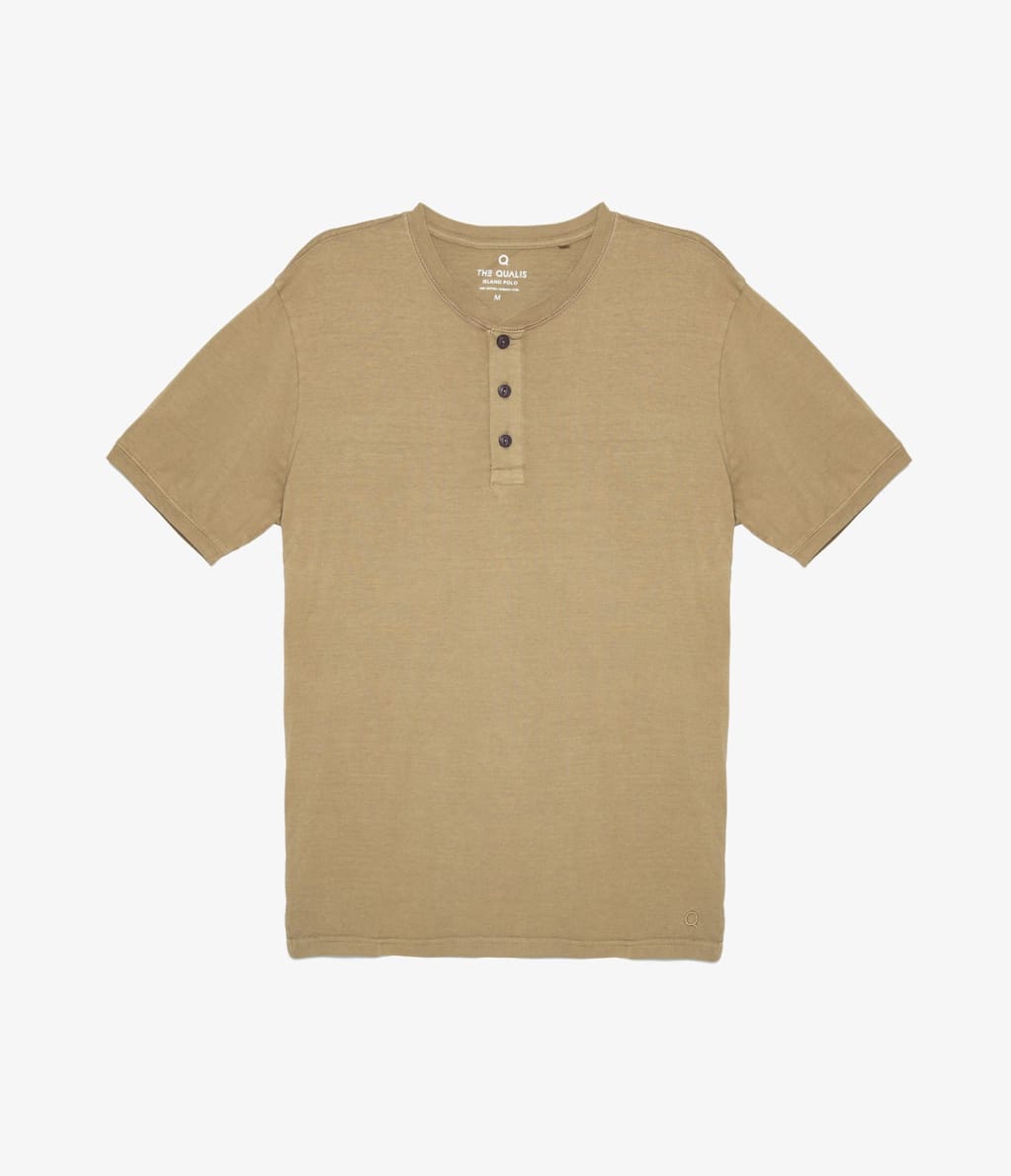 Polera Stuart Botones Café Claro - Polera