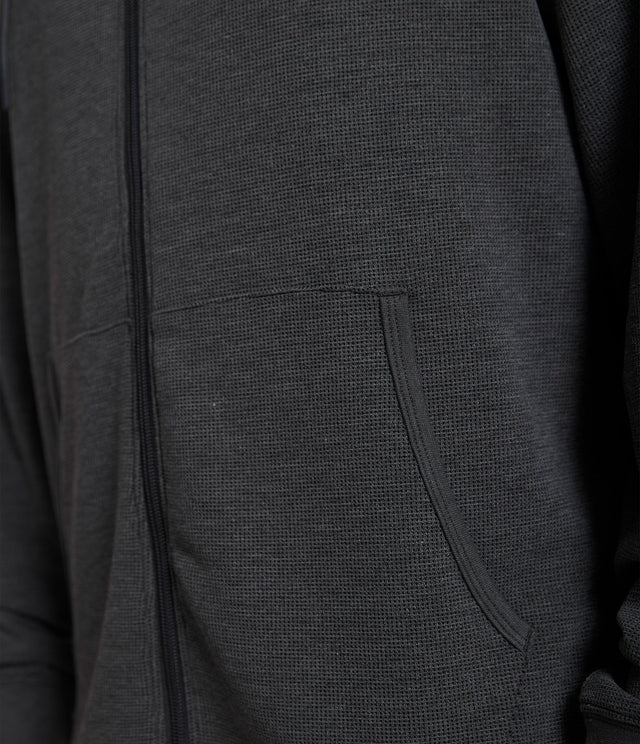 Poleron Shell Gris Petróleo - Poleron