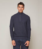 Sweater Acra Half Zipper Azul - Sweater