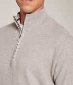 Sweater Acra Half Zipper Gris Claro - Sweater