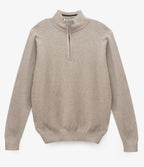 Sweater Acra Half Zipper Gris Claro - Sweater