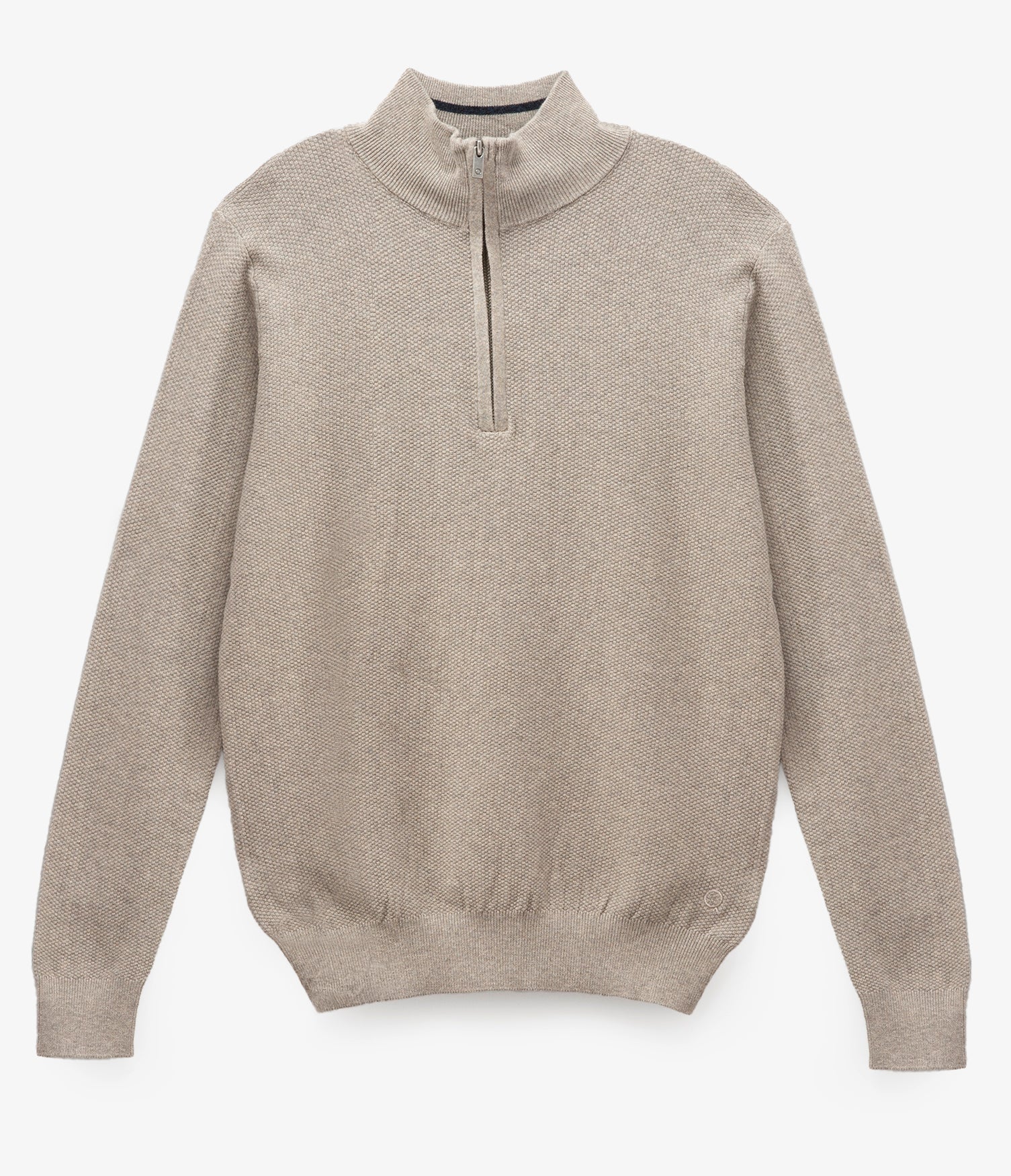 Sweater Acra Half Zipper Gris Claro - Sweater