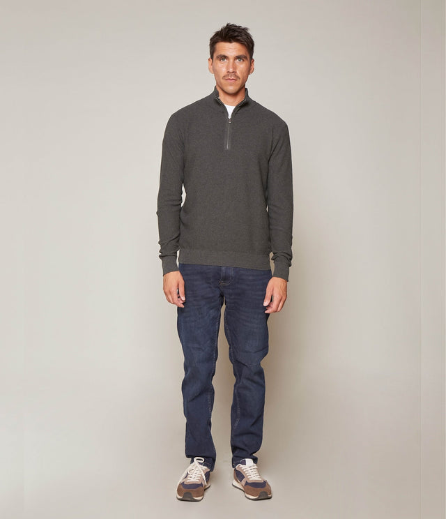 Sweater Acra Half Zipper Verde - Sweater