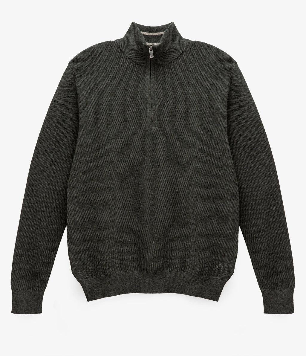Sweater Acra Half Zipper Verde - Sweater