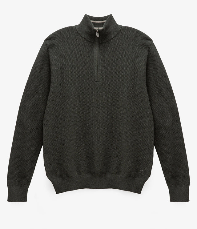 Sweater Acra Half Zipper Verde - Sweater